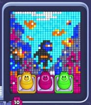 Pixel Flow уровень 1973: скриншот поля
