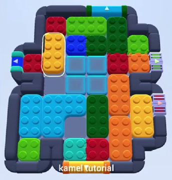 Color Block Jam Level 450 / 844 / 1344: Screenshot des Spielfelds