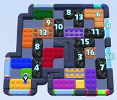 Color Block Jam level 1505 / 1507 / 2417: screenshot of the board