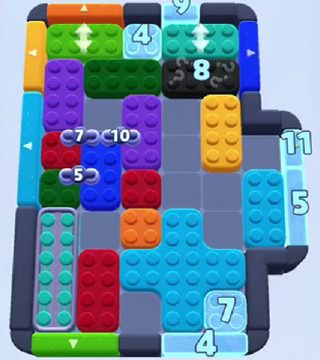 Color Block Jam level 1114 / 1156 / 1125 / 2082: screenshot of the board