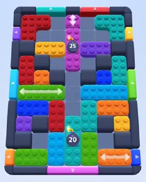Color Block Jam 레벨 262 / 650 / 1100: 보드 스크린샷