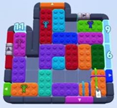 Color Block Jam Level 1392 / 1379 / 1382: Screenshot des Spielfelds