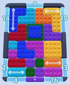 Color Block Jam bölümü: tahtanın ekran görüntüsü