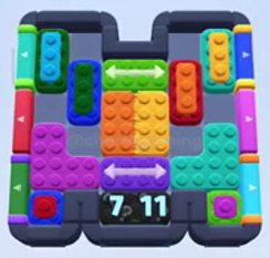 Color Block Jam Level 777 / 760: Screenshot des Spielfelds