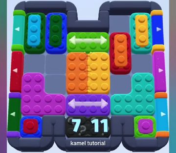 Color Block Jam level 777: screenshot of the board
