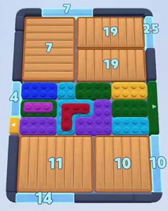Уровень Color Block Jam: скриншот поля