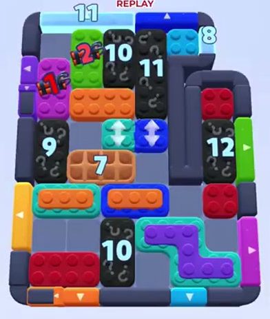 Color Block Jam 레벨 1286 / 1290 / 2190: 보드 스크린샷