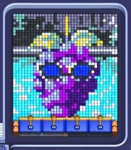 Pixel Flow level 1595: screenshot of the board