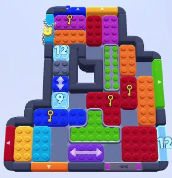 Color Block Jam 레벨 1544 / 1547 / 1550 / 1554: 보드 스크린샷