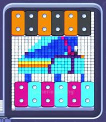 Pixel Flow level 1402: screenshot of the board