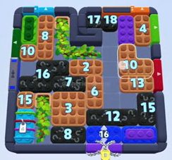 Nivel de Color Block Jam: captura del tablero