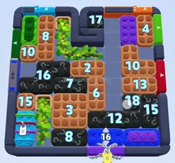 Color Block Jam level 1646 / 2557: screenshot of the board
