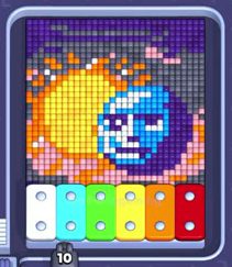 Pixel Flow level 1404: screenshot of the board