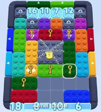 Color Block Jam level 388 / 471 / 782 / 1282: screenshot of the board