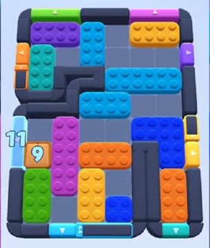 Color Block Jam level 670 / 1628: screenshot of the board