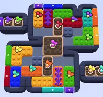 Color Block Jam bölümü: tahtanın ekran görüntüsü