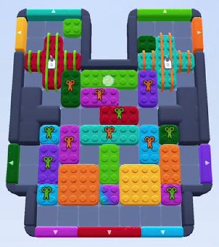 Color Block Jam уровень 211 / 599 / 1049: скриншот поля