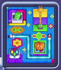 Pixel Flow level 1257: screenshot of the board