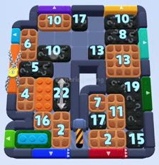 Color Block Jam level 1654 / 2565: screenshot of the board