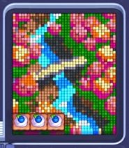 Pixel Flow level 1645: screenshot of the board
