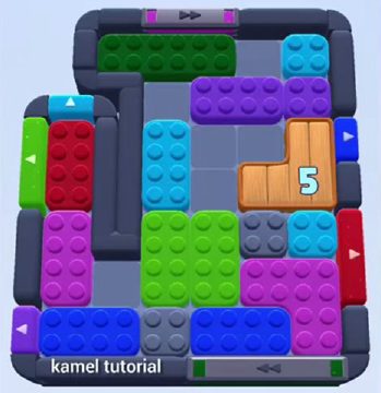 Color Block Jam Level 528 / 1205: Screenshot des Spielfelds