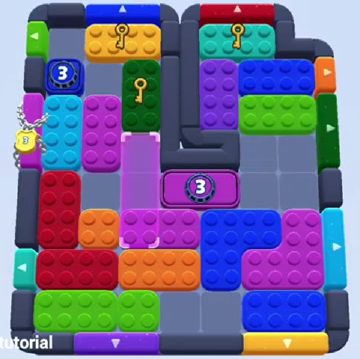 Color Block Jam level 1455 / 1459 / 1452: screenshot of the board
