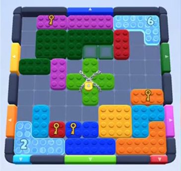 Color Block Jam level: screenshot of the board