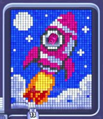 Pixel Flow level 1278: screenshot of the board