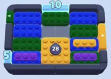 Color Block Jam level: screenshot of the board