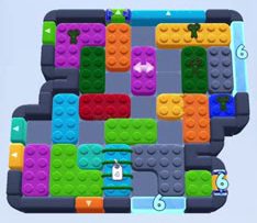 Color Block Jam level: screenshot of the board