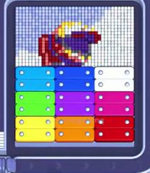 Pixel Flow fase 1487: print do tabuleiro