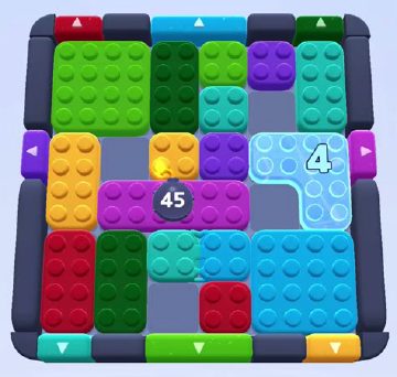 Color Block Jam level 141 / 143 / 981: screenshot of the board