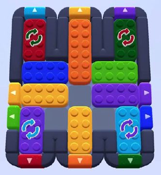 Color Block Jam 레벨 1245 / 1248: 보드 스크린샷
