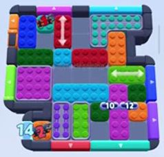 Color Block Jam ステージ 827 / 1725：盤面のスクリーンショット