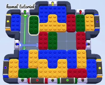 Color Block Jam level 1673: screenshot of the board