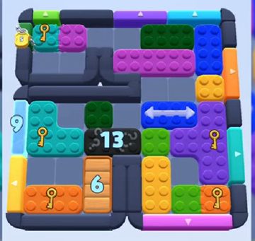 Color Block Jam ステージ 761：盤面のスクリーンショット