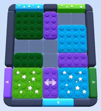 Color Block Jam Level 36: Screenshot des Spielfelds