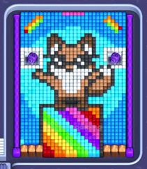 Pixel Flow level 1369: screenshot of the board
