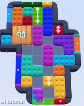 Color Block Jam Level 427: Screenshot des Spielfelds