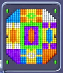 Pixel Flow Level 81: Screenshot des Spielfelds
