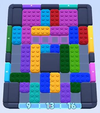 Color Block Jam 레벨 224 / 612 / 1062: 보드 스크린샷
