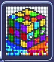 Pixel Flow level 1660: screenshot of the board