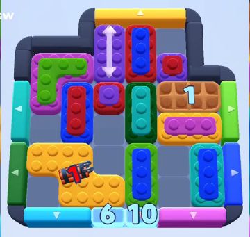 Color Block Jam уровень 1035 / 990 / 1939: скриншот поля