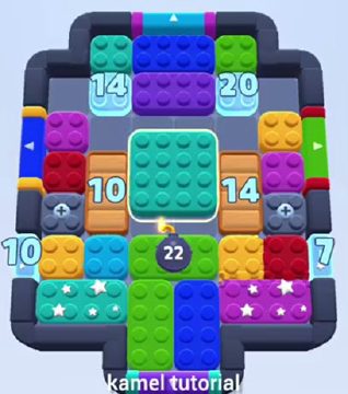 Color Block Jam Level 441: Screenshot des Spielfelds