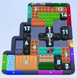 Color Block Jam nivel 1566 / 2477: captura del tablero