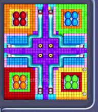 Pixel Flow Level 665: Screenshot des Spielfelds