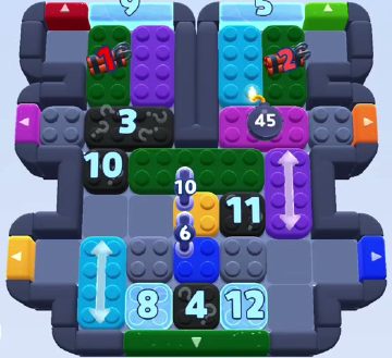 Color Block Jam ステージ 899 / 1801：盤面のスクリーンショット