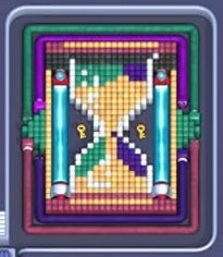 Pixel Flow Level 628: Screenshot des Spielfelds