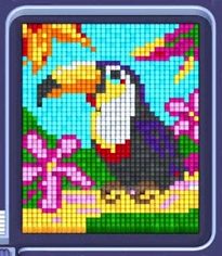 Pixel Flow level 869: screenshot of the board