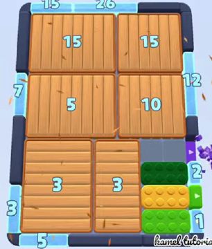 Color Block Jam Level 1662 / 1682 / 2672: Screenshot des Spielfelds